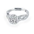 Hot Sale 1ct D VVS Moissanite Sterling Silver 925 Ring for Women
