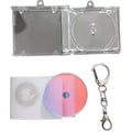 Blank Album Mini cd Keychain Nfc Women Men Creative Portable DIY Pendant Transparent Plastic Backpack Decor Fashion Jewelry Gift