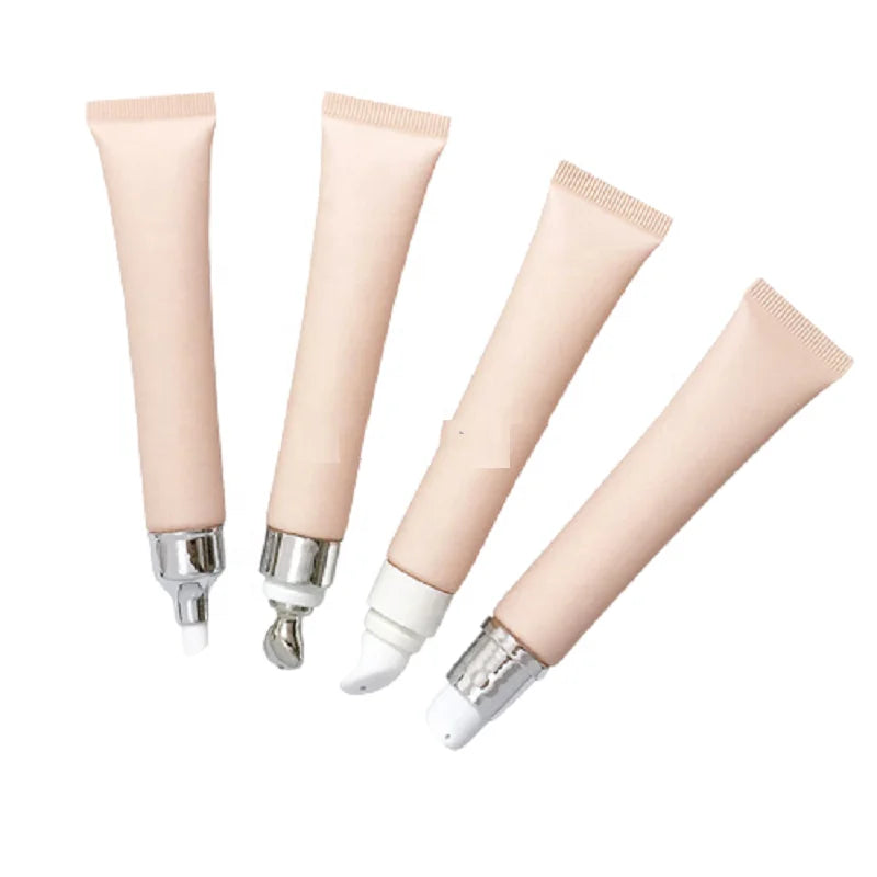 20ml Cosmetic Soft Plastic Tube 20G Matte Pink Squeeze Lip Gloss Tubes Eye Cream BB Cream Gel Refillable Lotion Squeeze Tubes