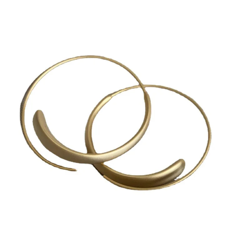 Shangjie OEM Anillo Matte Frosted Texture Earrings Fashion Earrings Trend 2021 Wholesale Earring