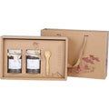 Customized Kraft Paper Empty Cosmetic Perfume Packaging Gift Box Biodegradable Honey Bottle Packaging Gift Boxes With Handle