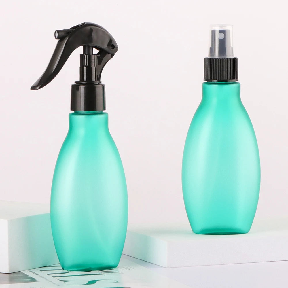 Modern Customizable 5oz Lotion Oil Hair Plastic Trigger Spray Bottle With Black Nozzle White Plastic Cover