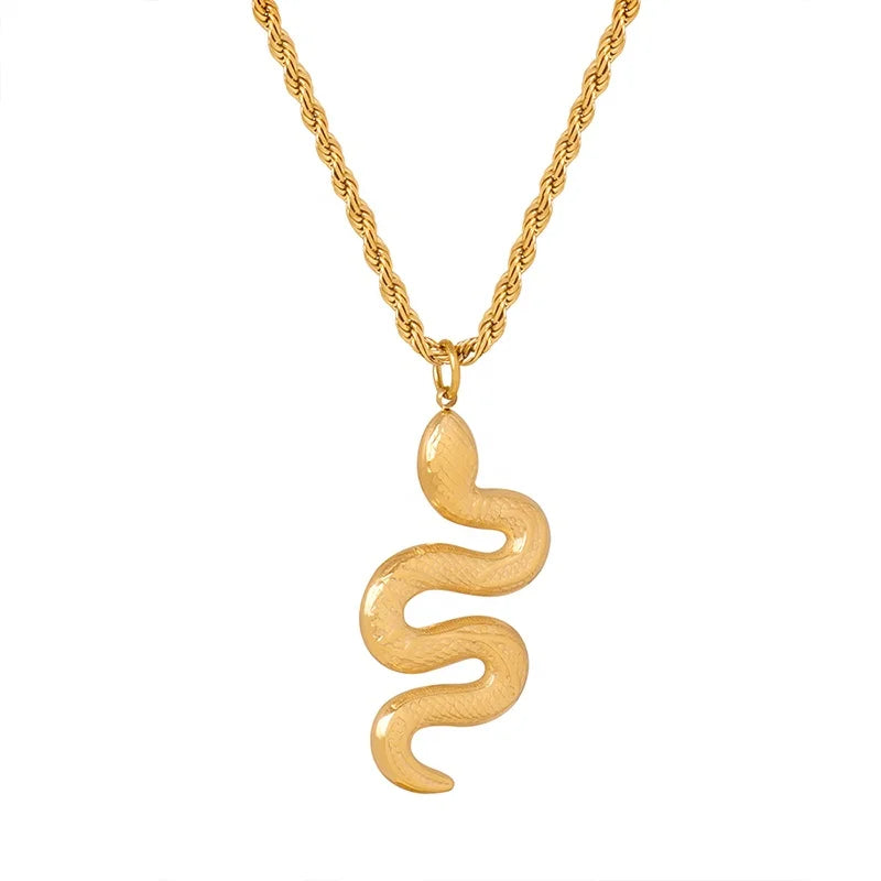 Newest Product Fashion Trend Stainless Steel 18K Gold Plated Pendant Jewelry Necklace for Women