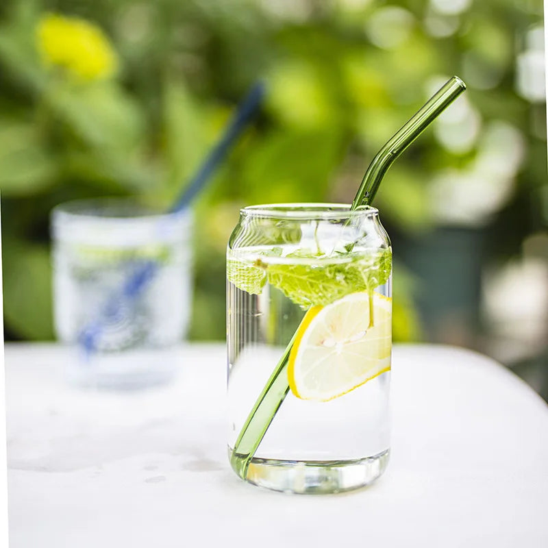High Temperature Resistant Glass Straws Reusable Straws Straight Curved Glass Straws Milkshakes Smoothies Frozen Drinks