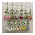 Wholesale 9-Head Vanilla Ball Artificial Flowers Long Branch Christmas Graduation Valentine's Day Ball Flower Artifical Flowers