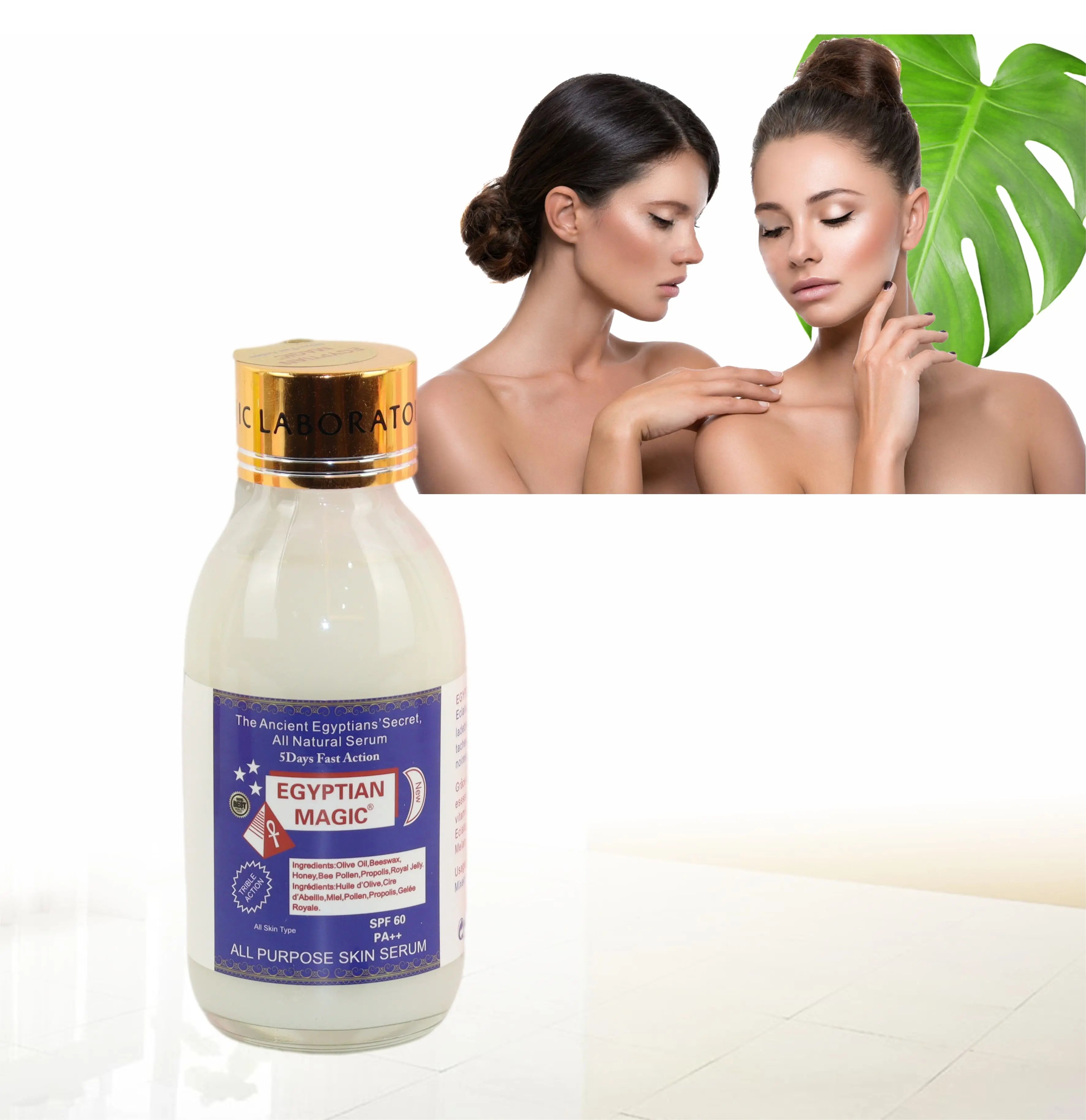 Ancient Magic Secret All-Purpose Anti-Aging Whitening Face Serum Organic Olive Oil Vitamin C Hyaluronic Acid for Dark Spot