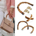 Factory Supply Customizable Tote Tray Resin Plastic Bamboo U Handles Round Ring Handle Buckles for Women Gift Promotion Bags