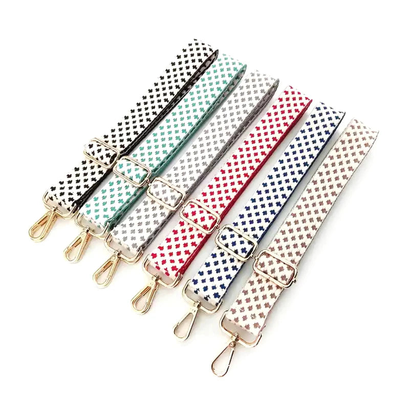 Meetee B-J334 New Light Jacquard Embroidered Wide Shoulder Strap Handbag Accessories Adjustable Long Bag Straps