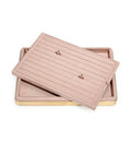 Luxury Metal Microfiber Jewellery Display Stand Ring Necklace Bracelet Earring Holder Jewelry Display Stand Set