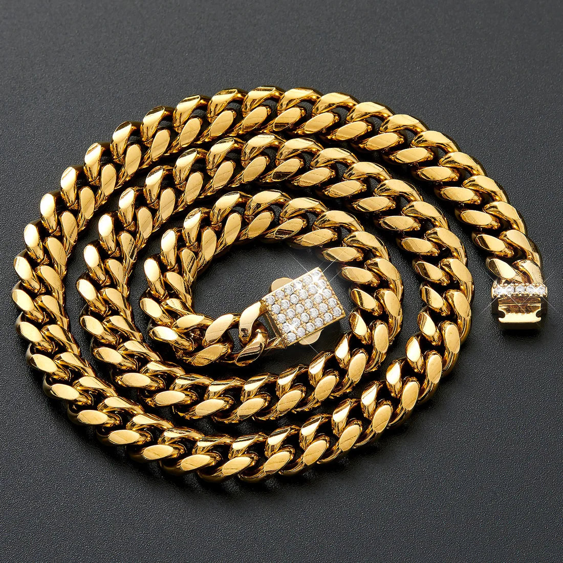 Wholesale Stainless Steel Cuban Link Dog Chain Collar and Leash