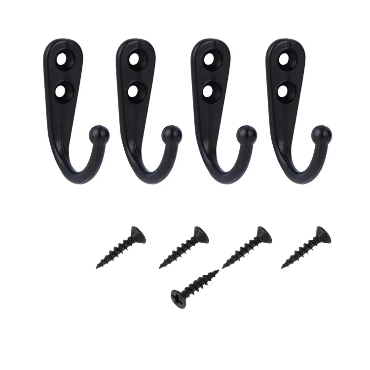 20 Mini Retro Zinc Alloy Coat Robe Hook Multifunctional Single Country Hanger for Bathroom Use for Coat/Backpack/Bag/Towel/Keys