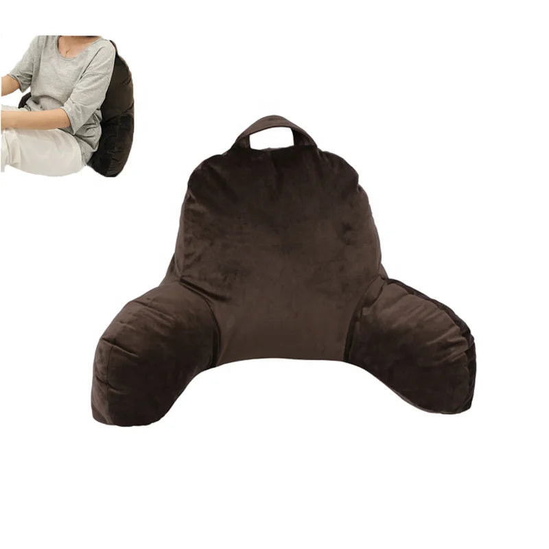 Reading Pillow Bed Wedge Large Backrest Lounge Cushion With Arms Back Support Cushion