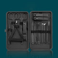 Black Color 18 16 12 10 7pcs Nail Clipper Set Manicure & Pedicure Set Kit Stainless Steel Nail Tools Nail Clipper Set