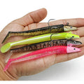 OEM Selling Low Moq 12cm 16g Double Color Lead Head Sinking Swim Shad Soft Fishing Lure