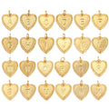 Simple Heart Shape 18K Gold Plated Initial Name A-Z Letter Charm Pendant NecklaceFashion Jewelry Findings for Women Men L82