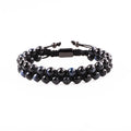 Tiger Eye Bracelet Men Women Natural Stone Beads Bracelet Chakra Healing Crystal Gemstone Bead Braided Adjustable Bracelets