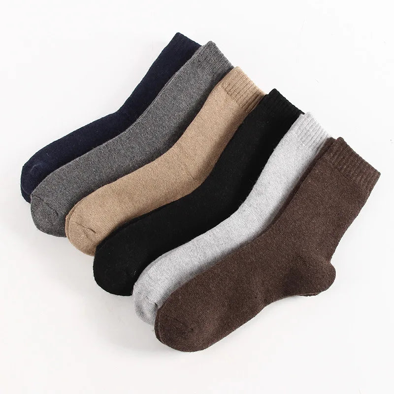 Cmax Hot Sale Sheep Pattern Men Custom Thickened Men's Wool Fluffy Socks in Winter