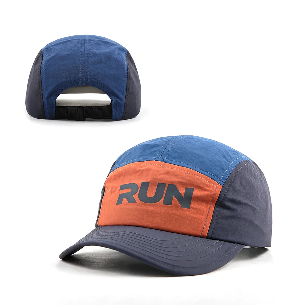 Custom High Visibility Reflective Logo Lightweight Running Hat Quick Dry Waterproof Sports Caps Performance Baseball Cap