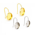 Wholesale Stainless Steel Blank  Earring Tray Base Diy Earrings Finding for Women Gemstone Earring Jewelry Charm Making