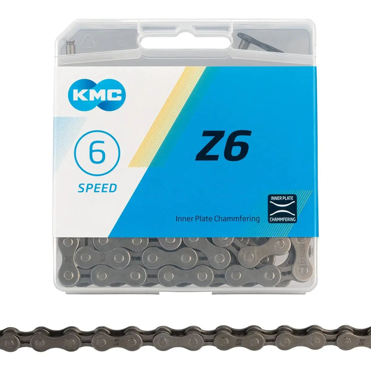 KMC Z6 CL573R Chain Hollow Inner Plate 5/6Speed 7.3mm 116 Links Bicycle Chain for Road Mountain City Bike