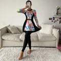 2023 New Muslim Swimsuit Print Conservative All Around Swimsuit Three Piece Long Sleeve Borkini for Islamic Women Swimwear