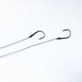 Hot Sale Sub-line Double Hook Size 1#~13# a Pack of Five Stainless Steel & High Carbon Steel Silver Fishing Hooks for Catfish