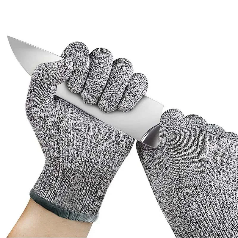 XL New Arrival 5A Safety Glove HPPE Cut Resistant Grey Thick Wrap High Temperature Resistance Gloves Anti Cut for Garage Working