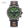 For Men's Fashion Antique Wooden Quartz Chronograph Watch High Grade Low MOQ Custom Dropshipping