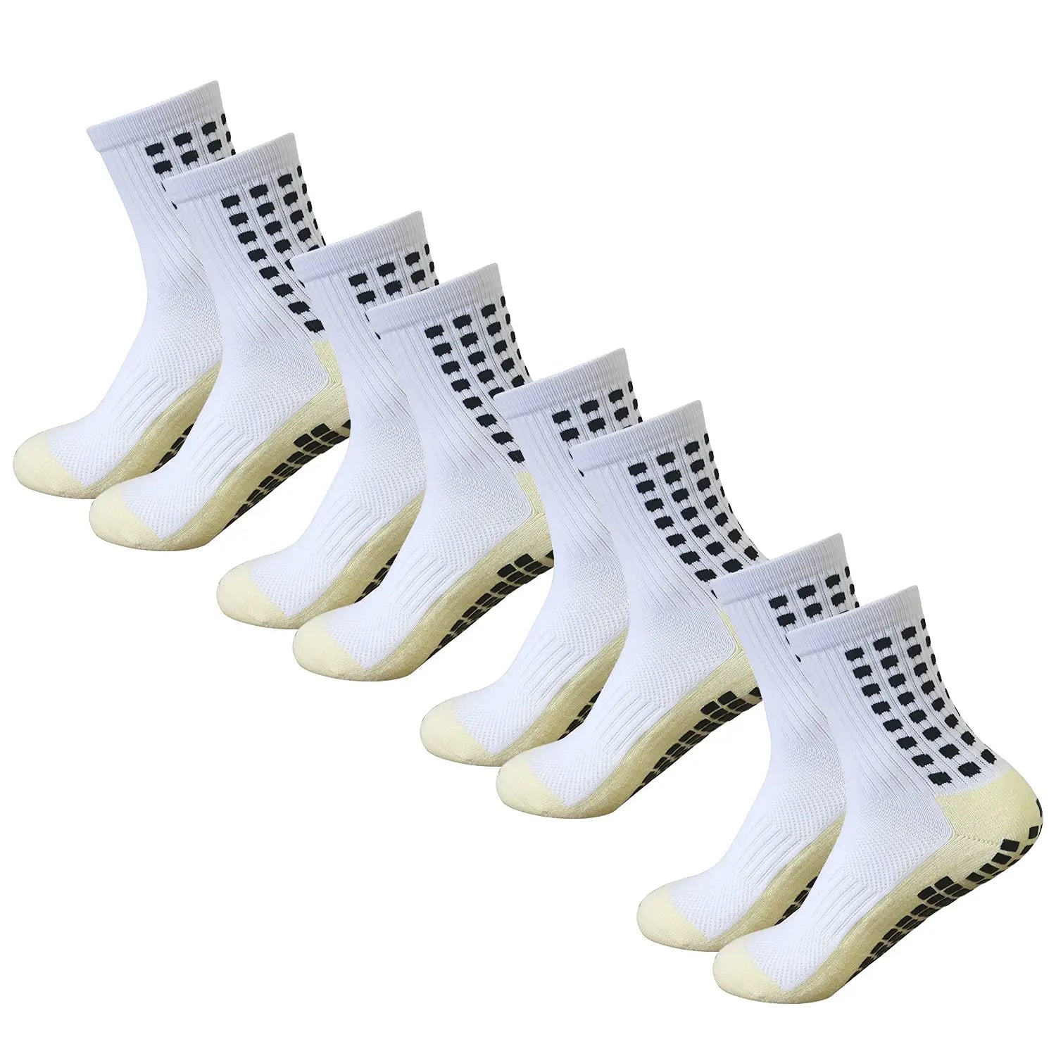 Men Soccer Sustainable Crew Sox Training Anti Nonslip Football Basketball Hockey Athletic Sports Grip Pads Socks