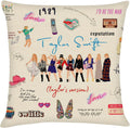 Wholesale Custom Polyester Fiber Cushion Pillowcase 3D Custom Classic Star Taylor Alison Swift