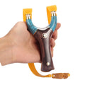 Outdoor Sports Brass Sewn Flat Leather Slingshot Purple Sandalwood Turquoise Repeated Flying tiger Slingshot Hunting Slingshot