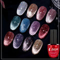 10ml Holographic Cat Magnetic Glitter Nail Polish Gel Shiny Soak-off Reflective Gel Polish