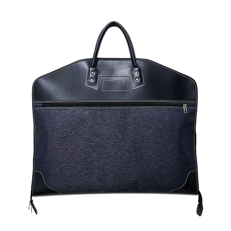 RTS #1580 2pcs Heavy Duty Garment Bag Luxury Oxford Cloth Waterpoof Suit Bag With Zipper and Outside Zipper Pocket for Storage