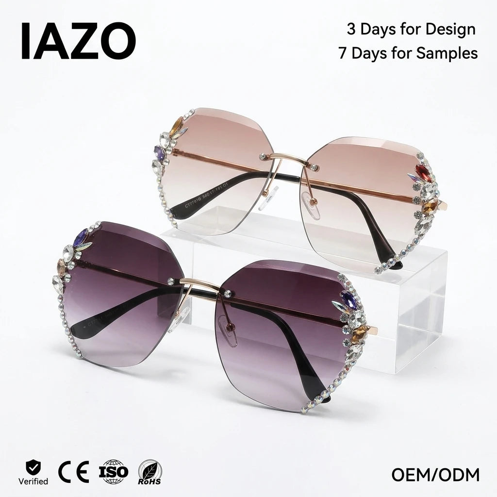 New Rhinestone Sunglasses Oversized Bling Shades Sunglasses Luxury Fashion Sunglasses Women