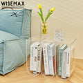WISEMAX FURNITURE Nordic Modern Living Room Furniture Wave Edge Sofa Side Table Plastic Frame Storage Coffee Table with 3 Drawer