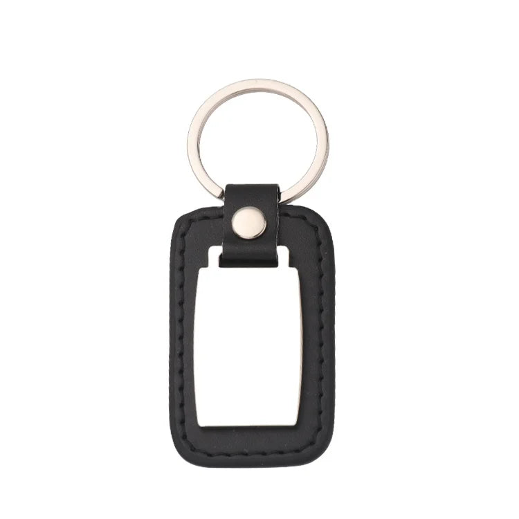 Souvenir Gifts Promotion Laser Engraving Keychain  Laser Blank Leather Keychains