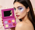 Private Label Custom New Eyeshadow Pallet 6 Colors Shimmer Finish for Light Dark Skin Tones Dry Eye Shadow Powder
