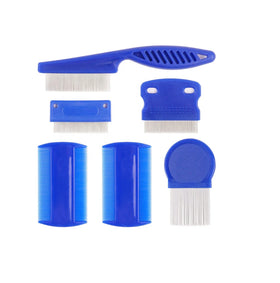 Stainless Steel Dog Cat Grooming Combs With Rounded Teeth Double-Sided Professional Pet Tear Stain Remover Flea Lice Comb