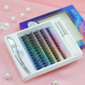 Allison Glue-base Individual Private Label Diy Segmented Cluster Eyelash C D Curl Diy Cluster Lash Extension Kit