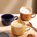 New Product Creative Japanese Cartoon Ceramic Coffee Mug with Lid Animal Water Cup Milk Cereal Cup