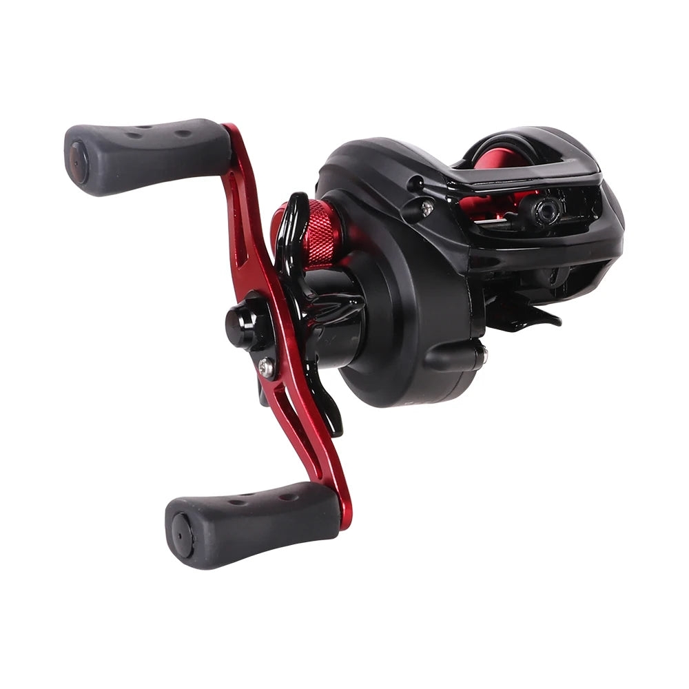 KALIOU BMAX3 Baitcasting Fishing Reel 8kg 7.1:1 Ultralight Left Hand Use Line Twist Prevention for Stream River Lake Fishing