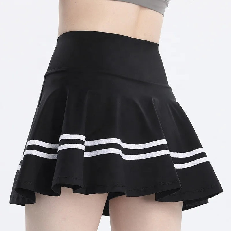 2023 New Anti-light Tennis Skirt Fitness Running Pleated Skirt Badminton Golf Skirt High Waist Yoga Clothing