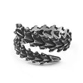 Norse Pagan Jewelry Stainless Steel Dragon Bone Gothic Ring