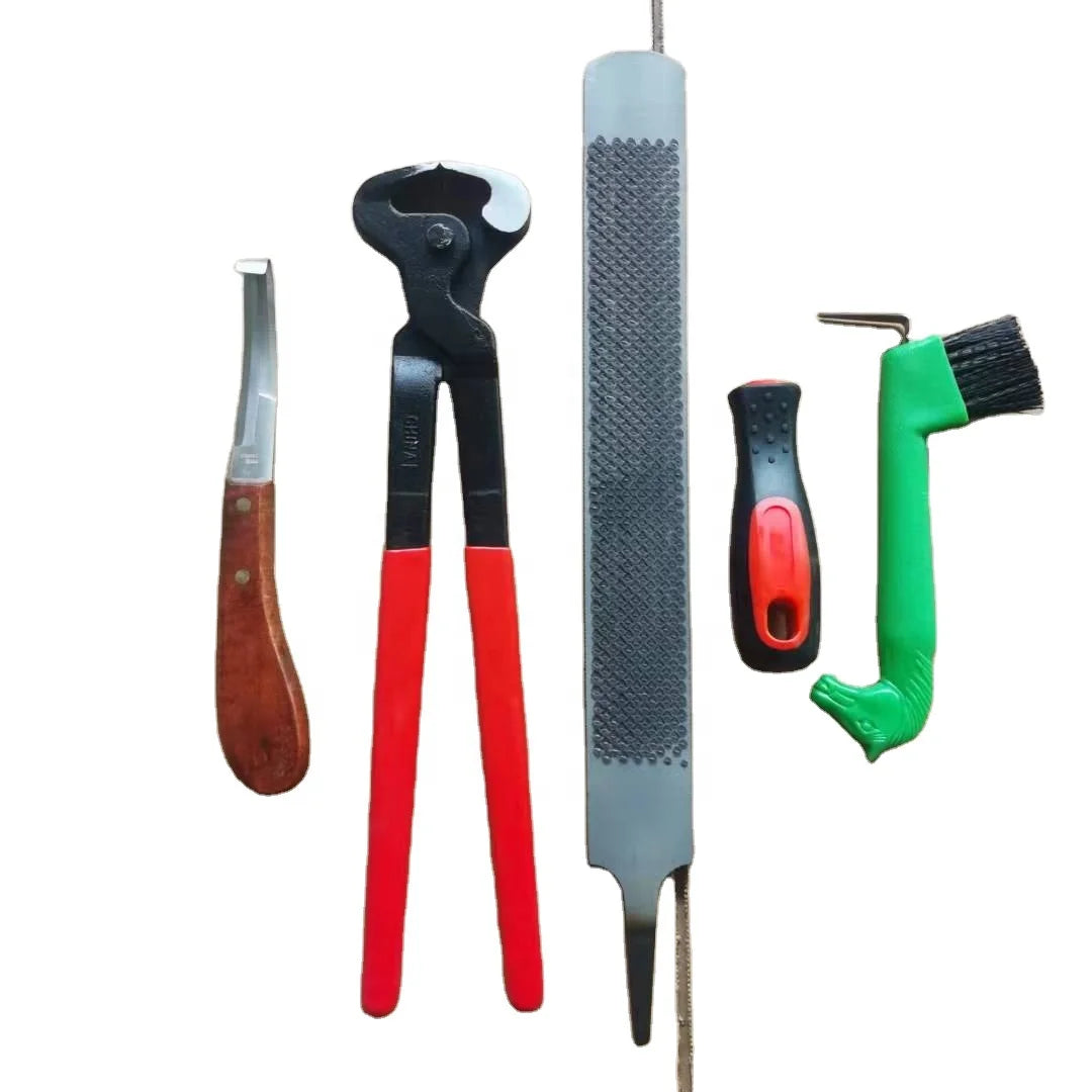 Horshi. in Stock Horse Hoof Trimming Tools Set 4 in 1Donkey Hoof Trimming Tolls Set Farrier Tool Kit