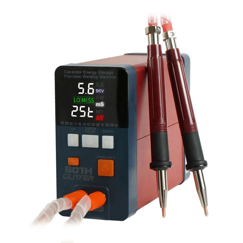 801H Spot Welding Machine 19.8KW 3500A Pulse Butt Welder 110-240V Power Battery Aluminum Nickel Single Battery Spot Welder