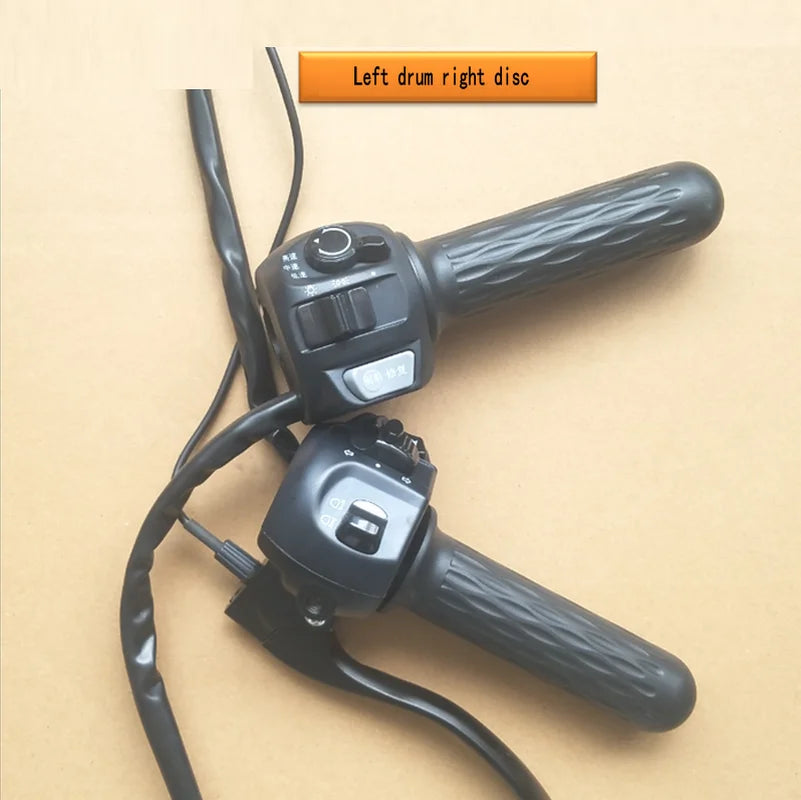 Electric Vehicle Guiwang  YDI EMA THROTTLE DRUM/Disc Brake Integrated Switch Assembly Refitting With Speed Regulating Handle