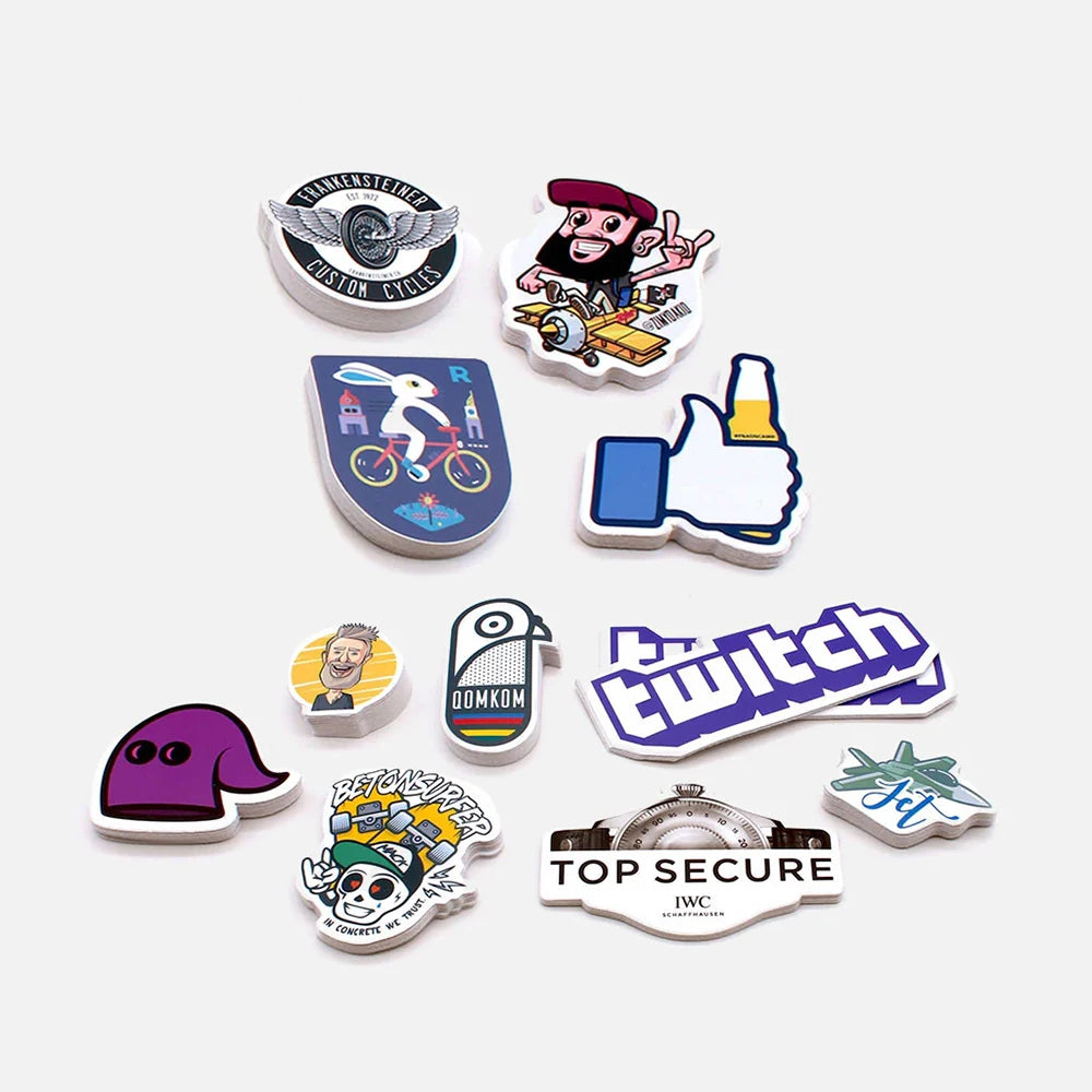 Customized Printing Waterproof Die Cut Glossy Vinyl PVC Stickers