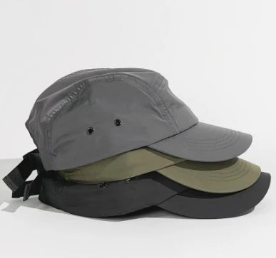 Wholesale Custom Logo 5 Panel Sport Running HatSoft Lightweight Flexible Nylon Mesh GorrasDuckbill Trail Camp Cap