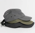 Wholesale Custom Logo 5 Panel Sport Running Hat Soft Lightweight Flexible Twill Common Nylon Mesh Duckbill Trail Camp Cap for