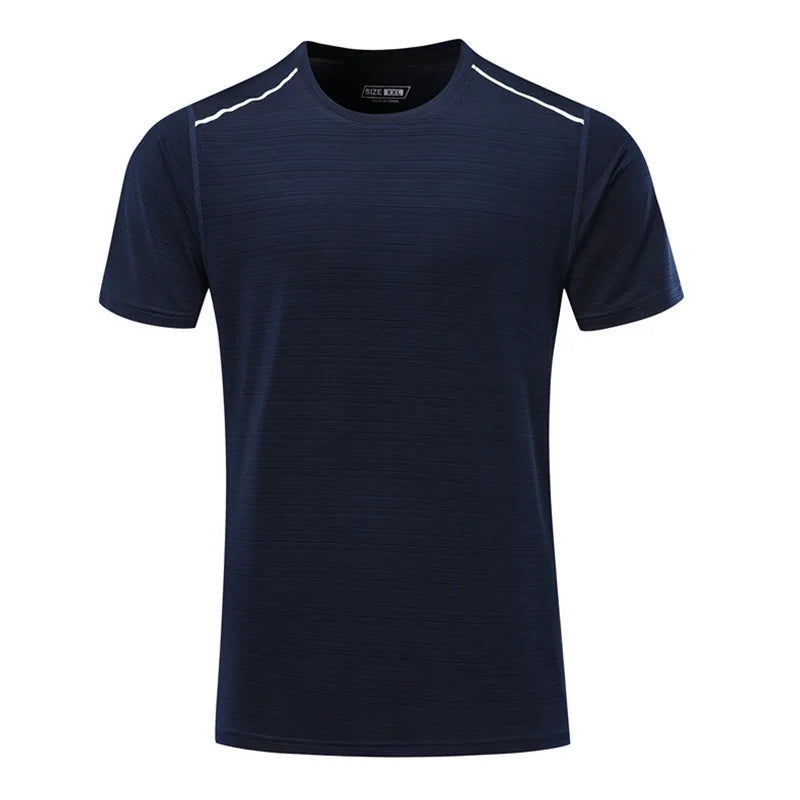 Top Quality Professional Men's Sports T-shirt Summer Breathable Fitness Wear Custom logo Fast Dry Polyester Athletic Tops